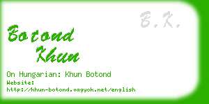 botond khun business card